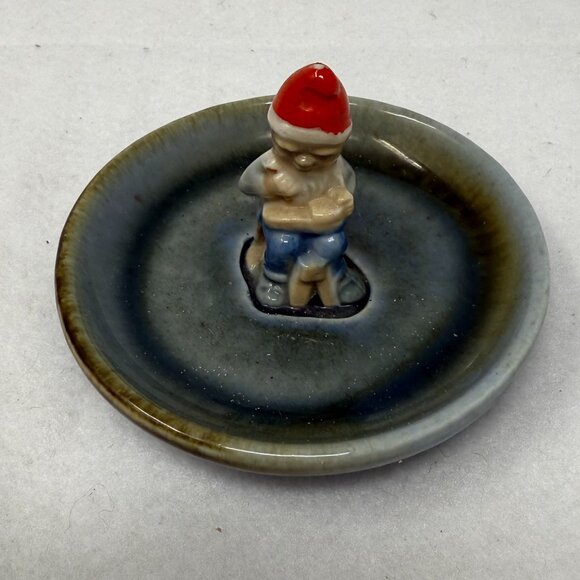 VTG Wade Irish Porcelain Leprechaun Gnome Elf Pixie Cobbler Pin Trinket Dish - Picture 6 of 8